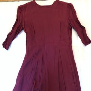 Quarter sleeves burgundy ASOS petite Dress